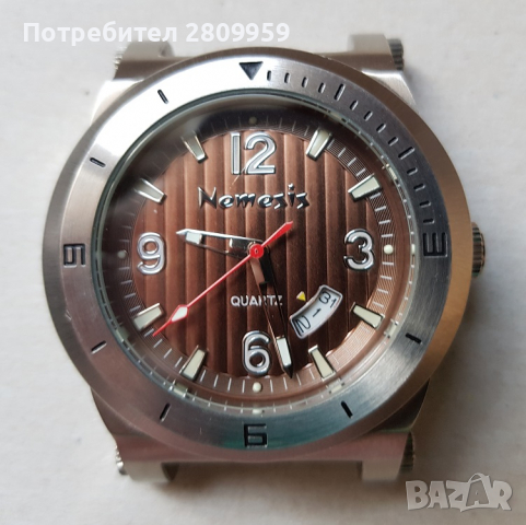 Мъжки часовник Nemesis с широк кожен маншет, снимка 4 - Мъжки - 36571510