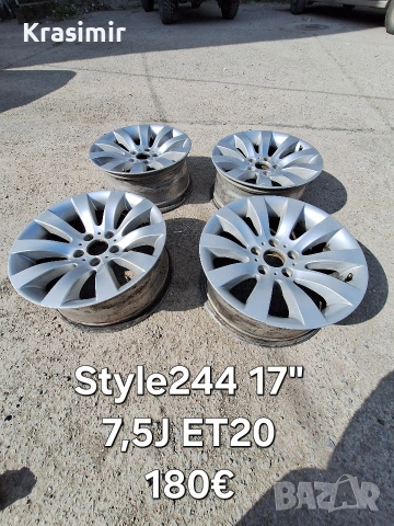 джанти 17" BMW Style244 , снимка 7 - Гуми и джанти - 54096462