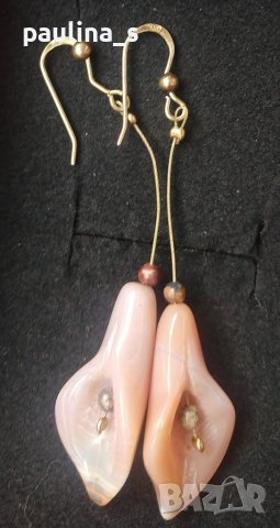 Vintage / Два броя обеци / Много рядка находка / Висящи сребърни обеци , снимка 6 - Обеци - 40827827