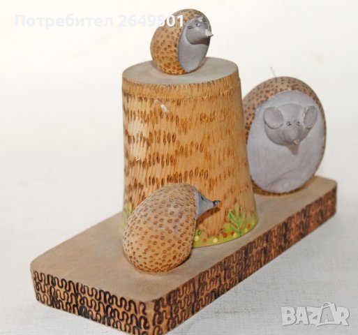 Руски СССР дървени таралежи с кутийка 1970те, снимка 5 - Колекции - 36620376