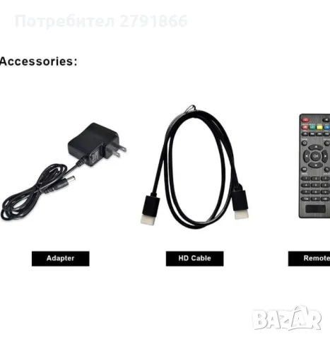 W95 4K Android 7.1 TV Box, Amlogic S905W Quad-Core, 1GB RAM & 8GB ROM, 4K, снимка 5 - Плейъри, домашно кино, прожектори - 48056494