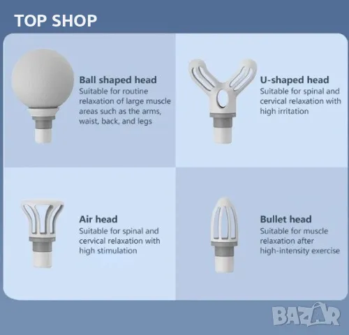 Масажор на батерия с приставки, снимка 3 - Масажори - 48853551