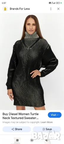 Diesel Black Gold дамска рокля тип пуловер 
Размер 44, M,L,XL, снимка 14 - Рокли - 48005411