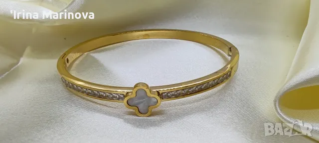 Гривна от медицинска стомана , снимка 3 - Гривни - 49982591