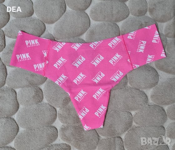 Безшевни прашки розови с печати Victoria’s Secret-PINK S-20лв.