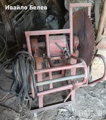 Масивен мобилен трифазен циркуляр 9 kW, диск 55 см, 12 м кабел