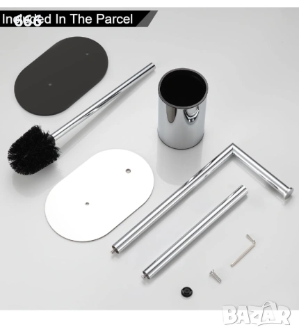 Държач за тоалетна хартия BVL с четка за тоалетна, снимка 2 - Други стоки за дома - 54158098