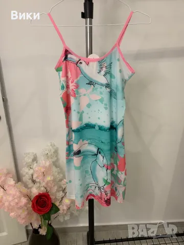 Рокля\нощница размер S-M, снимка 3 - Рокли - 49337543