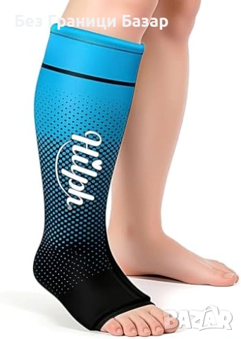 Нов Компресиращ гел ръкав за крак при оток и спортно натоварване Охлаждащ компрес възстановяване