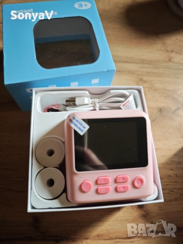 Детски фотоапарат с моментен печат , снимка 4 - Друга електроника - 52472015