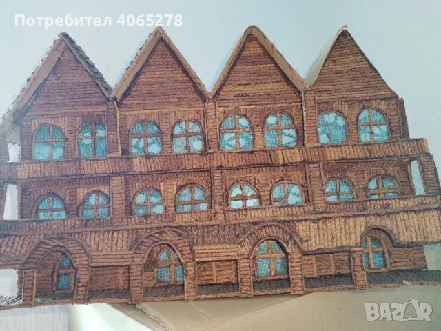 ръчно изработен макет на къща