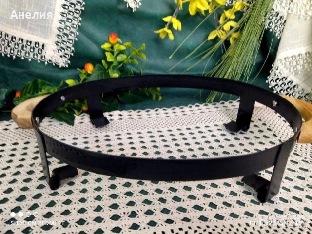 Съд за сервиране на метална поставка , снимка 3 - Чинии - 54297570