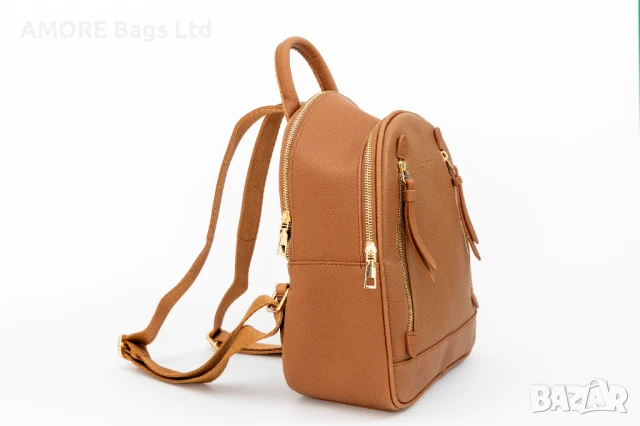 Дамска раница AMORE Martina - Tabacco, снимка 6 - Раници - 50659635