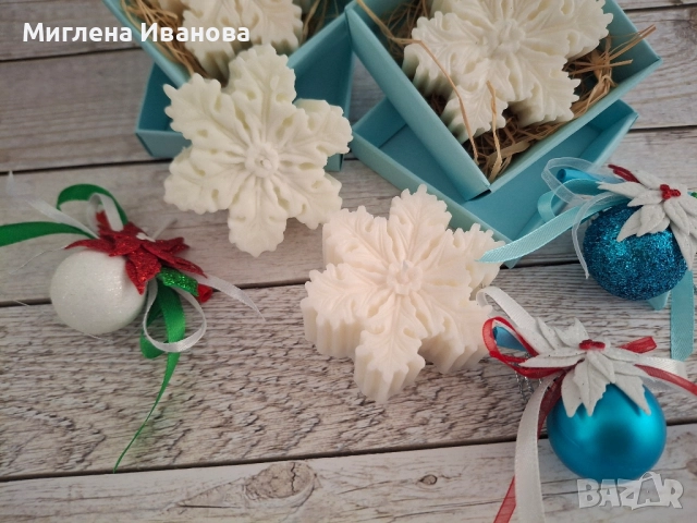 Коледни ароматни соеви свещи , снимка 2 - Декорация за дома - 52070182