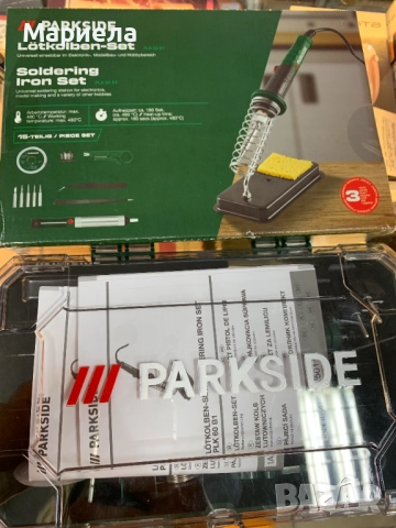 Комплект поялник Parkside PLK 60 B1, 30W, снимка 8 - Други инструменти - 52720212