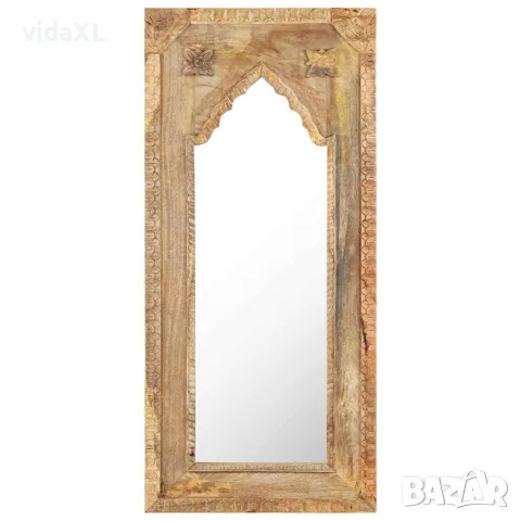 vidaXL Огледало, 50x3х110 см, мангово дърво масив