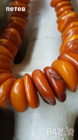 Кехлибар. Кехлибарен гердан., снимка 4 - Антикварни и старинни предмети - 51148015