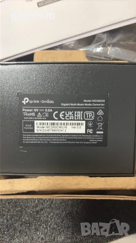TP-Link MC200CM Gigabit Multi-Mode Media Converter, снимка 4 - Мрежови адаптери - 55841261