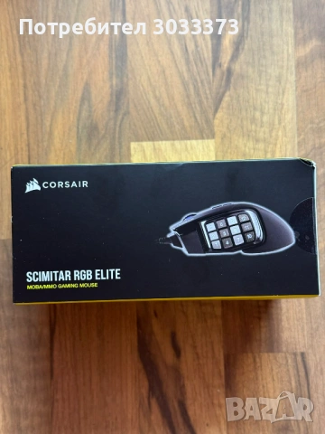 Гейминг мишка Corsair Scimitar RGB Elite, снимка 3 - Клавиатури и мишки - 54125308