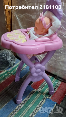 Столче за хранене на кукли, снимка 2 - Играчки за стая - 52526404