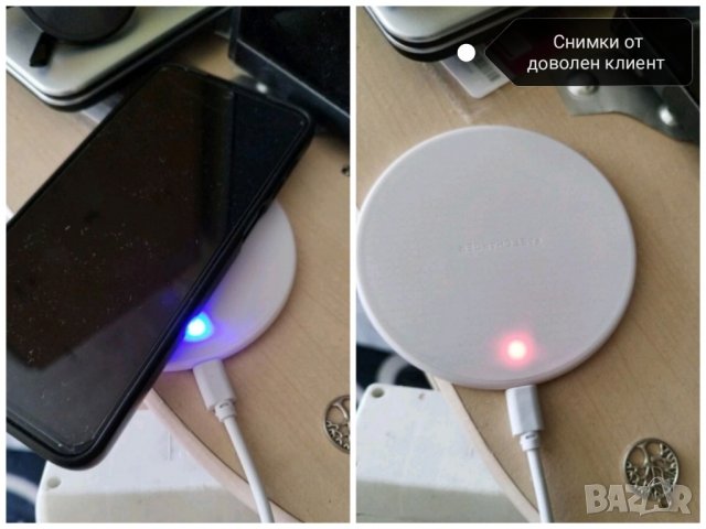 Безжично бързо зарядно iPhone Huawei Honor Samsung Xiaomi, снимка 8 - Apple iPhone - 42405069