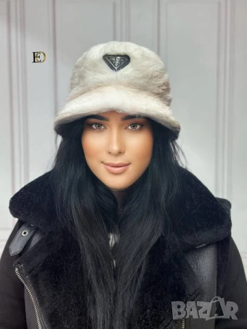 пухени шапки prada christian dior gucci , снимка 12 - Шапки - 51393742