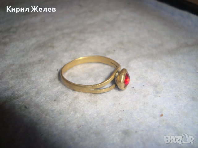 СТАРИНЕН СКЪПОЦЕНЕН БРОНЗОВ ПРЪСТЕН с ЕСТЕСТВЕН ГРАНАТ РЪЧНА МАЙСТОРСКА ИЗРАБОТКА - 19 ВЕК 27559, снимка 9 - Антикварни и старинни предмети - 36771149