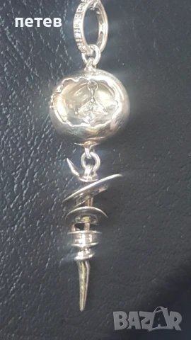 Сребърно колие. Сребърна висулка., снимка 2 - Антикварни и старинни предмети - 50754679