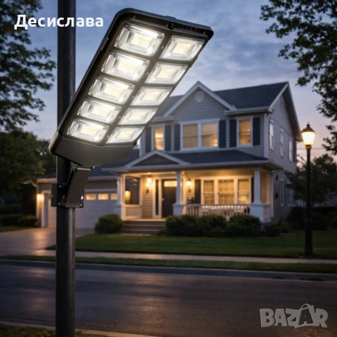 Улична соларна лампа BK-260-10 DRAGON 3000W - мощна и икономична, снимка 3 - Соларни лампи - 53881008