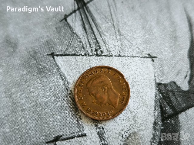 Монета - Великобритания - 1 фартинг | 1945г., снимка 2 - Нумизматика и бонистика - 44447169