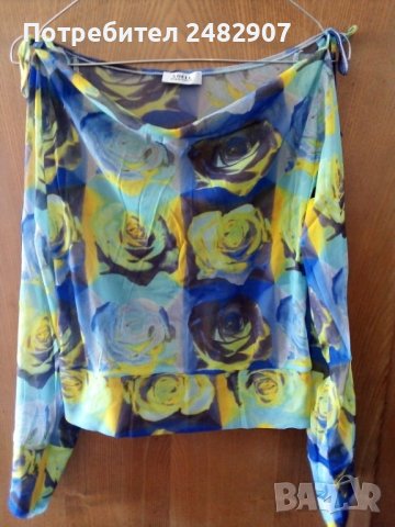 Ефектна дамска блуза - тюл, снимка 2 - Блузи с дълъг ръкав и пуловери - 40354495