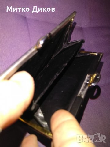 Портмоне двойно Т естествена кожа 120х85мм, снимка 4 - Портфейли, портмонета - 32150428