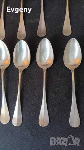Антични посребърни лъжици и вилици , снимка 5 - Аксесоари за кухня - 49254828
