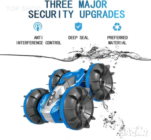 Автомобил-амфибия акумулатор на батерия и дистанционно, снимка 3 - Коли, камиони, мотори, писти - 48804957