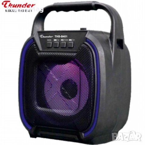 Преносима Тонколона Thunder THS-B401, Bluetooth, FM радио, USB, micro SD card player