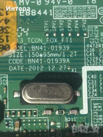 T-con BN41-01939A за SAMSUNG UE40F8000SZ, снимка 2 - Части и Платки - 48450126