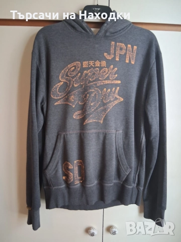 Мъжки суичър Superdry Pacific Surf Hoodie L Large сиво grey