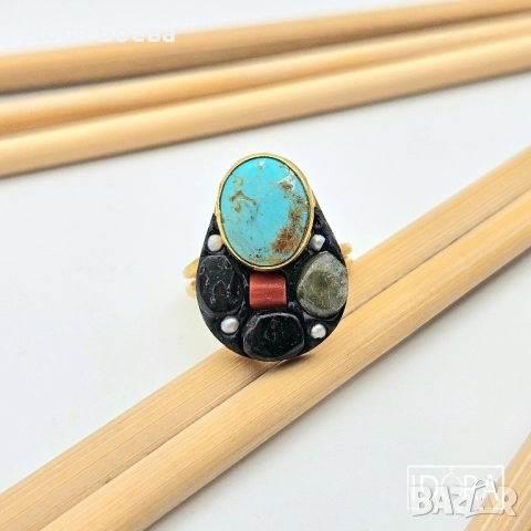 Сребърен пръстен: "Елементс"