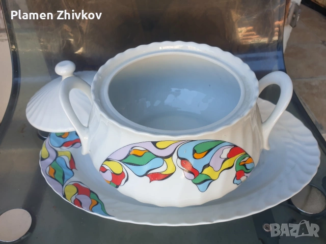 Супник с плато -български , снимка 3 - Чинии - 54106719