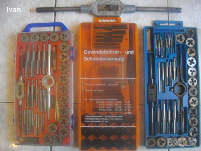 Резбонарезна цолова плашка размер 5-21 мм за въшна/вътрешна резба, снимка 18 - Други инструменти - 42267782