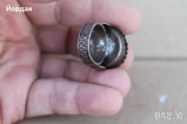 Възрожденски сребърен пръстен!, снимка 6 - Антикварни и старинни предмети - 50348993