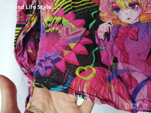 Дамска къса риза аниме манга момичета FB Sister р-р M, снимка 11 - Ризи - 52921615