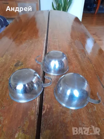 Стари неръждаеми чаши, снимка 4 - Други ценни предмети - 48910029