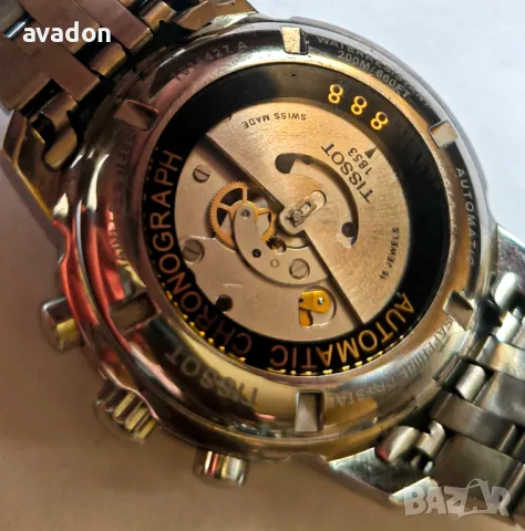 TISSOT Automatic Chronograph Swiss Made wr 200m sapphire , снимка 9 - Мъжки - 49529638