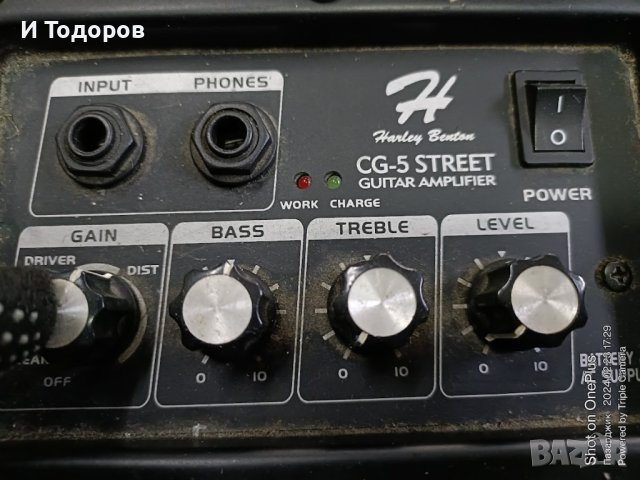HARLEY BENTON CG-5 STREET GUITAR AMPLIfier, снимка 5 - Ресийвъри, усилватели, смесителни пултове - 44436275
