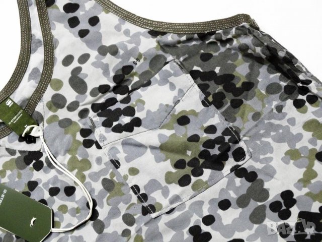 НОВ! G-Star Raw Army Tank Aop Дамски Топ Потник Размер S, снимка 6 - Потници - 37822831