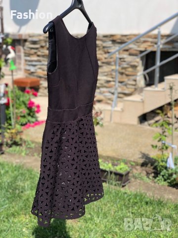 Черна къса рокля с интересен дизайн, снимка 5 - Рокли - 40774098