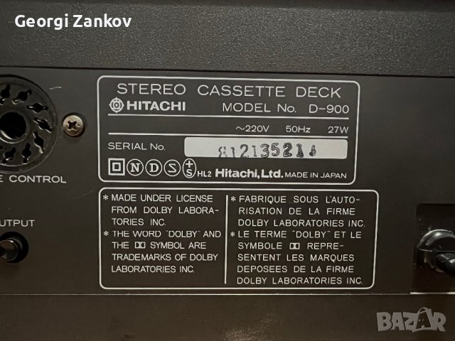 Hitachi D-900, снимка 8 - Декове - 38564272