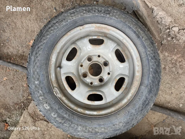 Джанти с гуми общо 4 бр.за поло голф сеат и други 4х100 13 цола