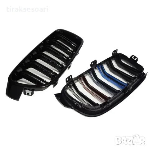 Бъбреци с двойни ребра черен лак за BMW M Power серия 3 F30 F31 F35 2013 до 2018, снимка 3 - Аксесоари и консумативи - 48285767